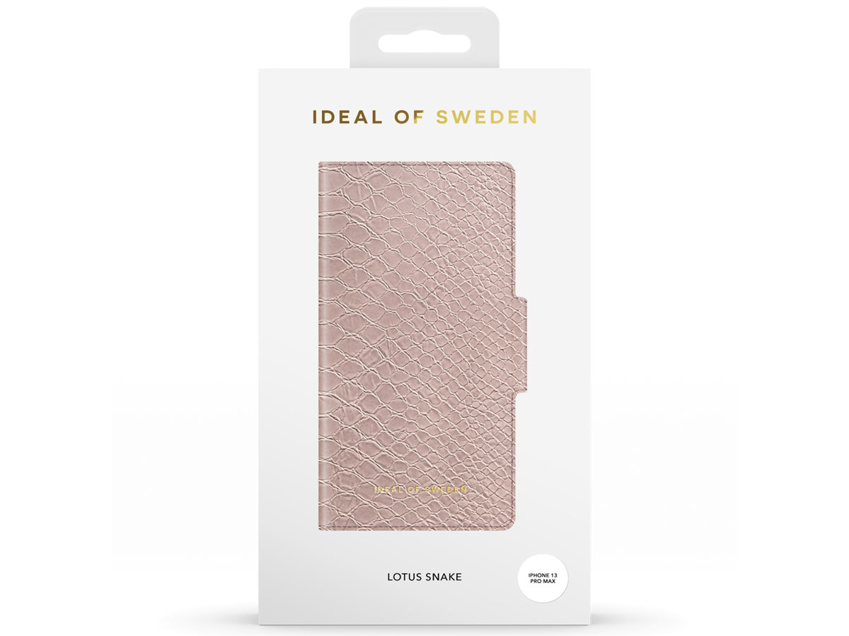 iDeal of Sweden Atelier Wallet Lotus Snake - iPhone 13 Pro Max hoesje