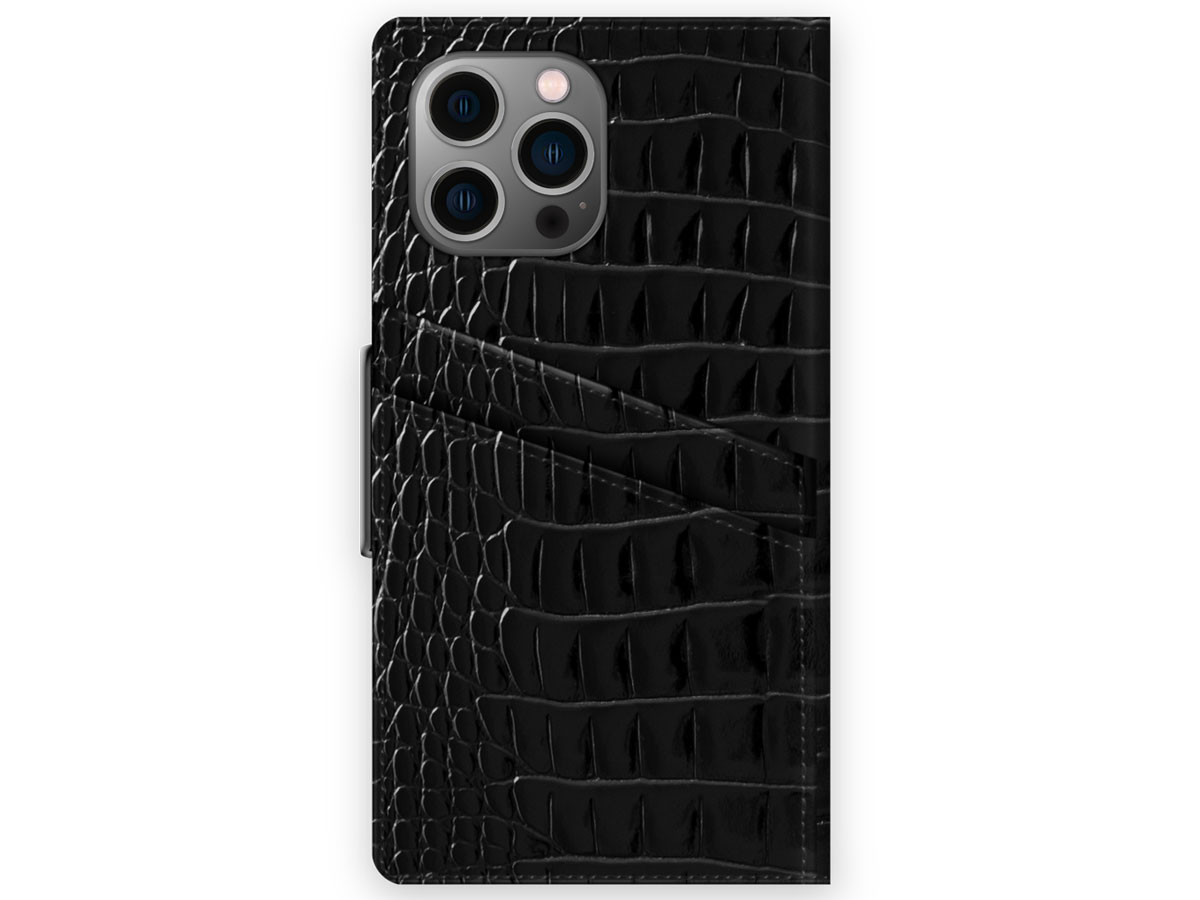 iDeal of Sweden Atelier Wallet Neo Noir Croco - iPhone 13 Pro Max hoesje