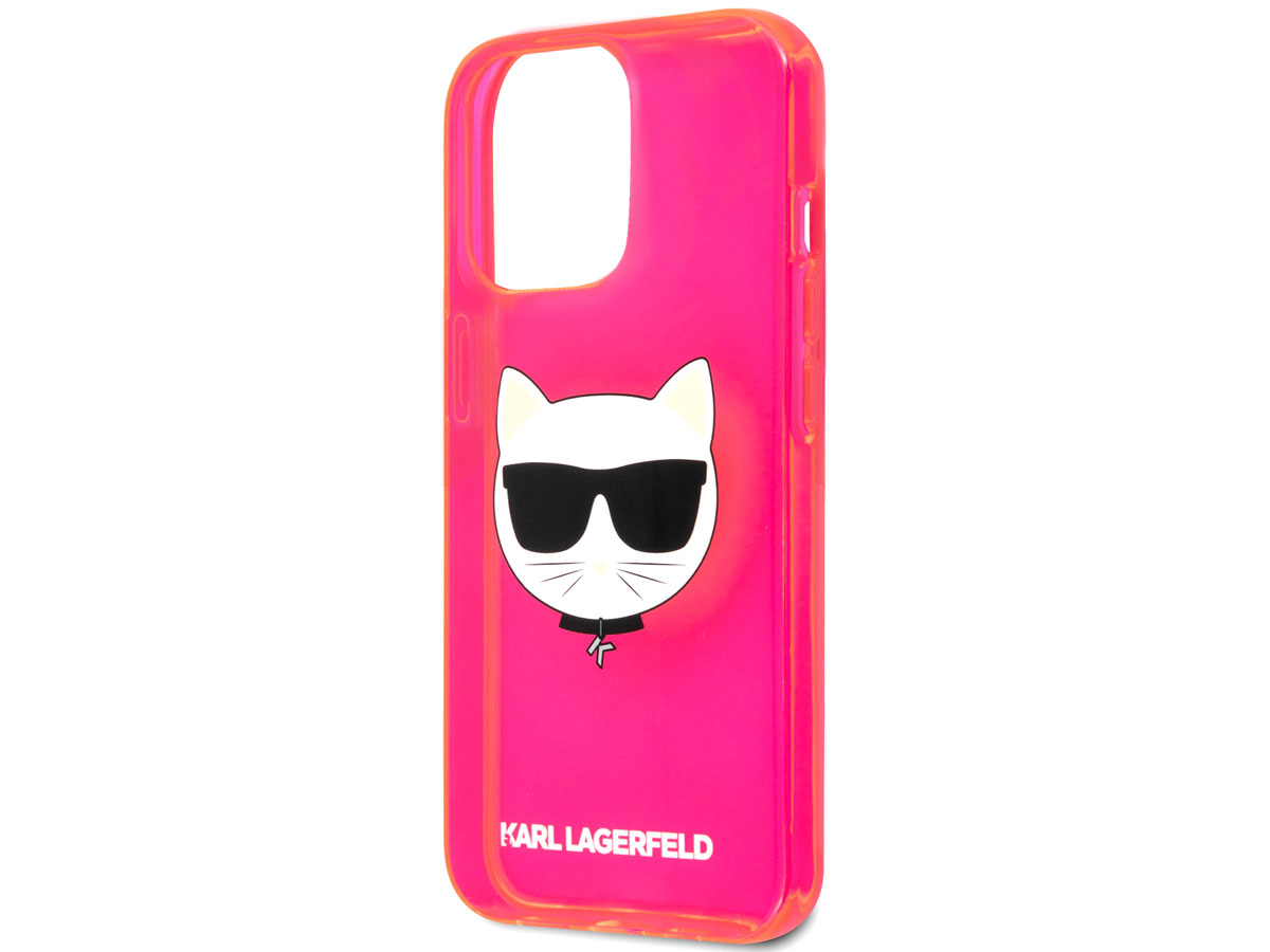 Karl Lagerfeld Choupette Case Roze - iPhone 13 Pro Max hoesje