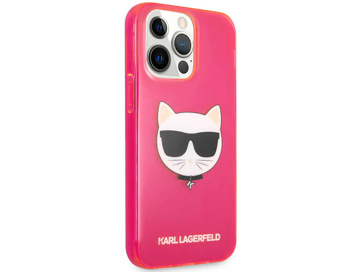 Karl Lagerfeld Choupette Case Roze - iPhone 13 Pro Max hoesje