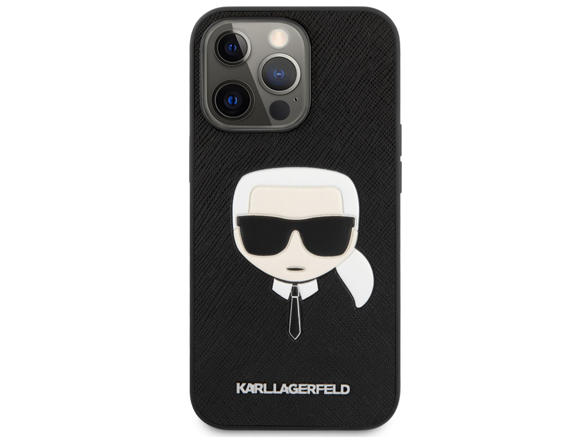 Karl Lagerfeld Ikonik Case Zwart - iPhone 13 Pro Max hoesje