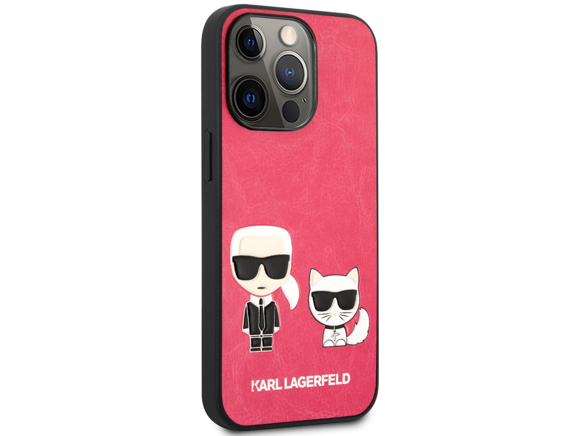 Karl Lagerfeld Ikonik Duo Case Roze - iPhone 13 Pro Max hoesje
