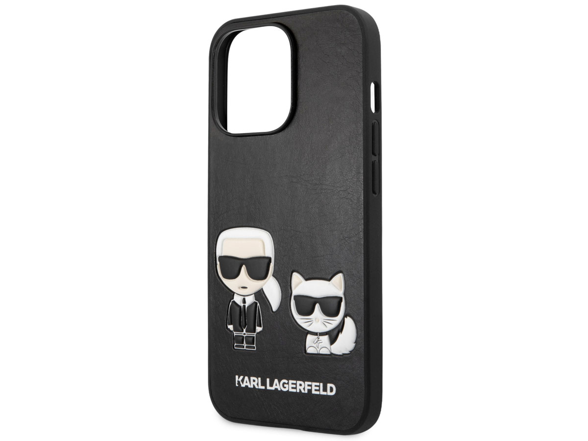 Karl Lagerfeld Ikonik Duo Case Zwart - iPhone 13 Pro Max hoesje