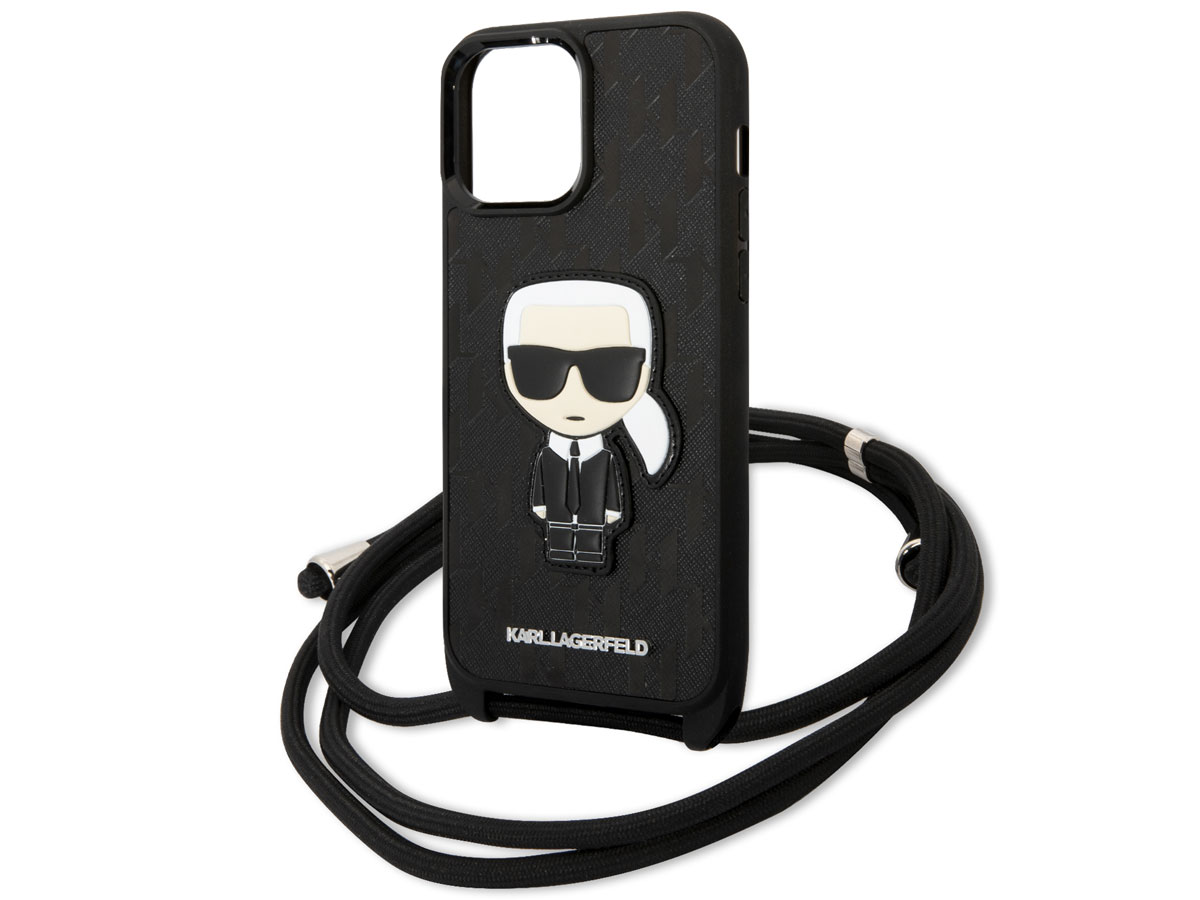 Karl Lagerfeld Ikonik Monogram Necklace Case - iPhone 13 Pro Max hoesje
