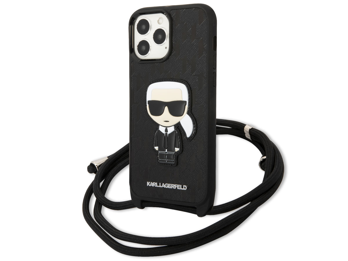 Karl Lagerfeld Ikonik Monogram Necklace Case - iPhone 13 Pro Max hoesje