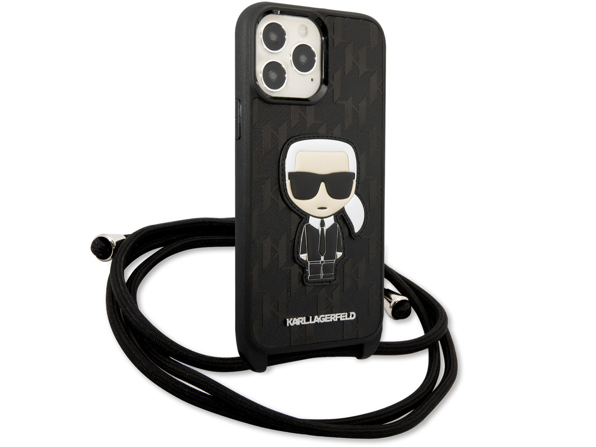 Karl Lagerfeld Ikonik Monogram Necklace Case - iPhone 13 Pro Max hoesje