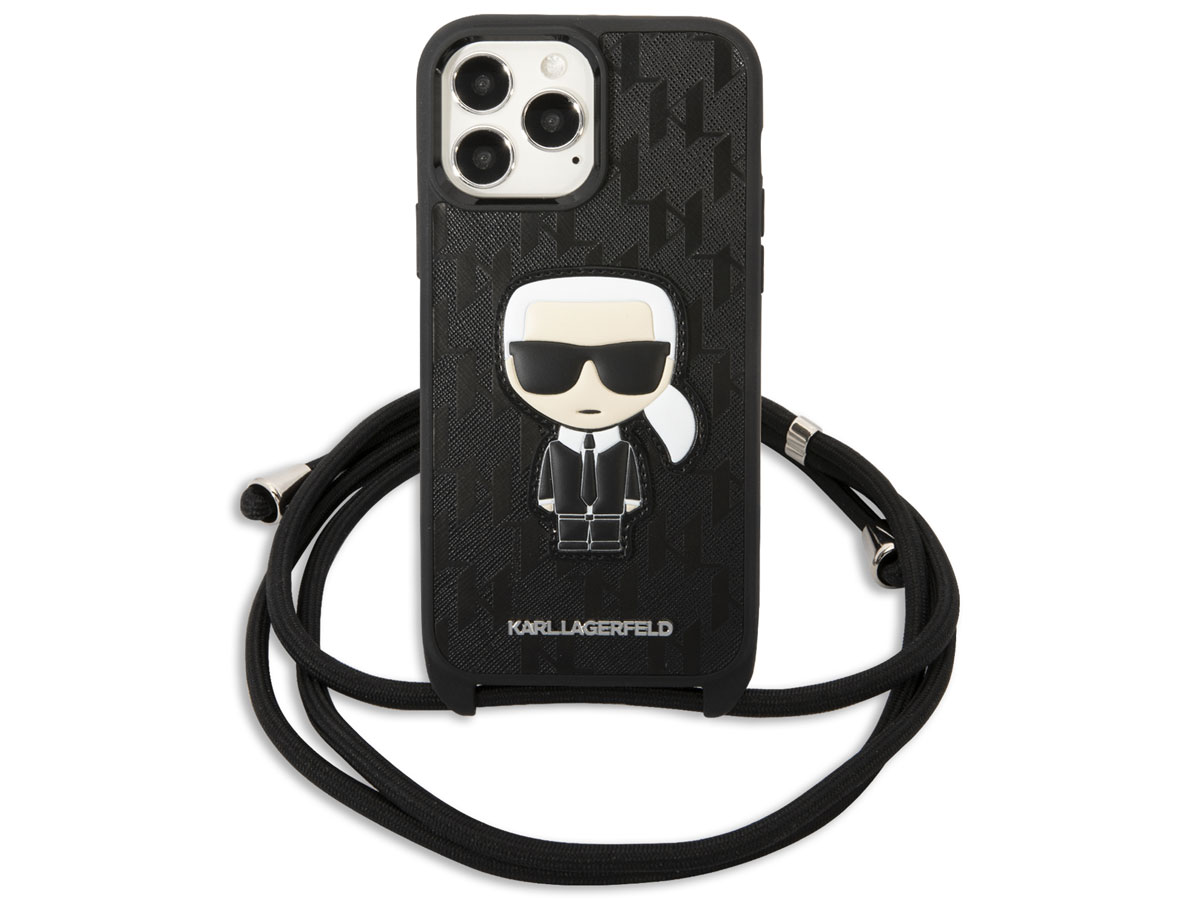 Karl Lagerfeld Ikonik Monogram Necklace Case - iPhone 13 Pro Max hoesje