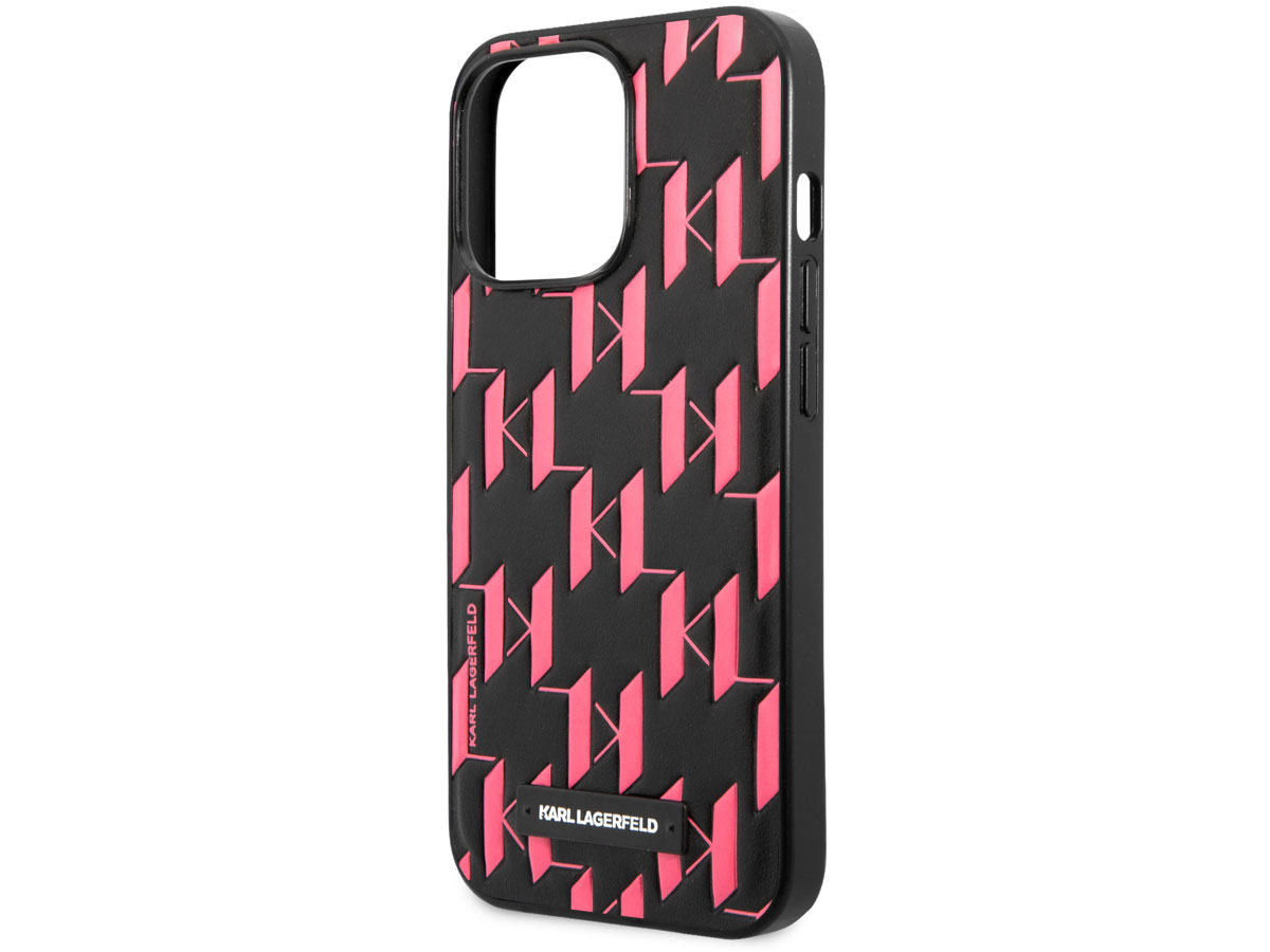 Karl Lagerfeld Monogram Case Roze - iPhone 13 Pro Max hoesje