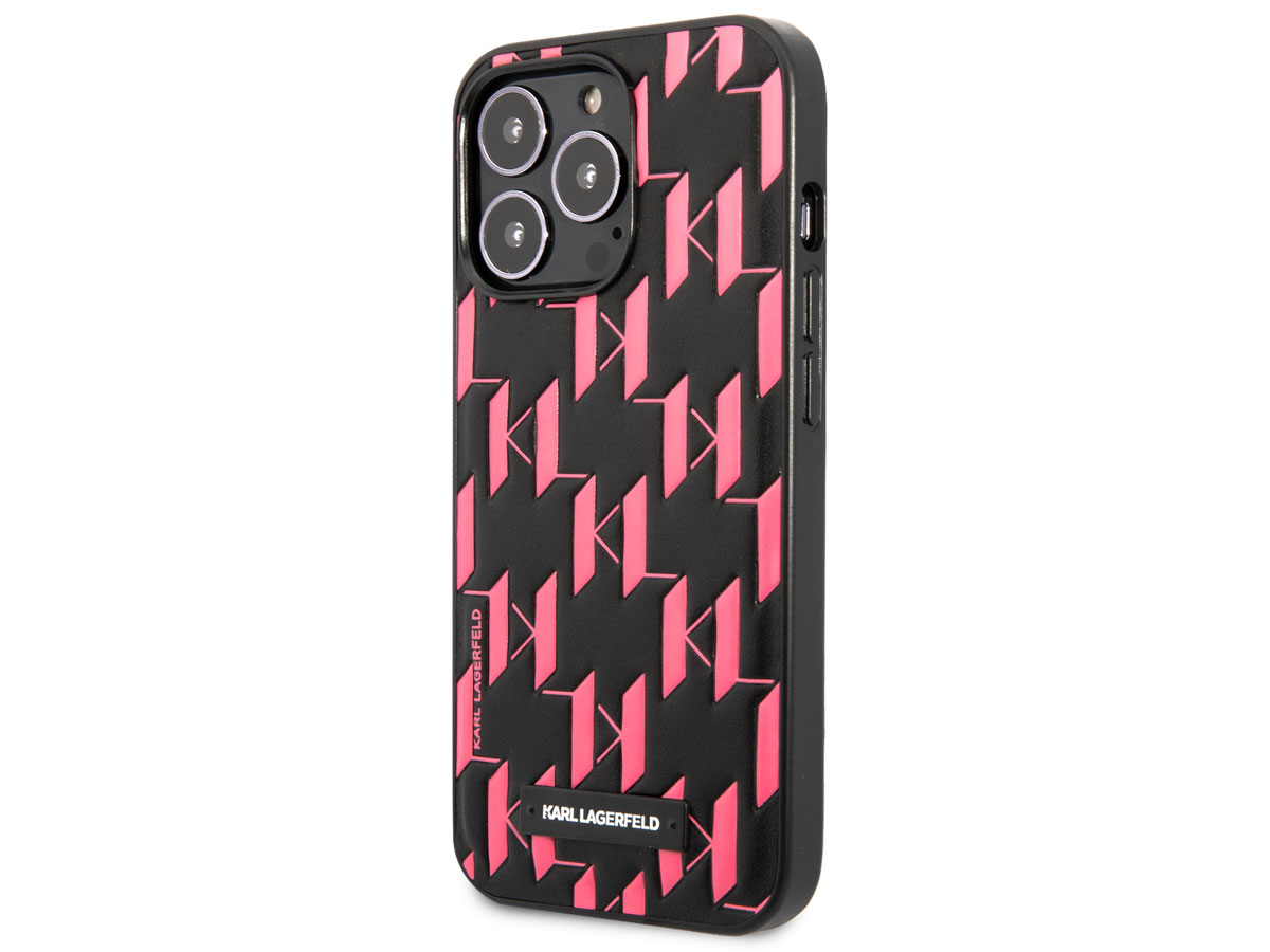 Karl Lagerfeld Monogram Case Roze - iPhone 13 Pro Max hoesje