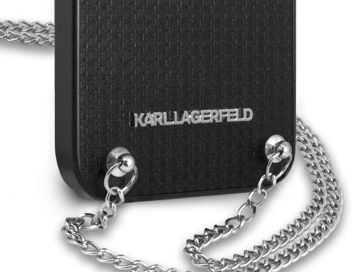 Karl Lagerfeld Necklace Case Zwart - iPhone 13 Pro Max hoesje