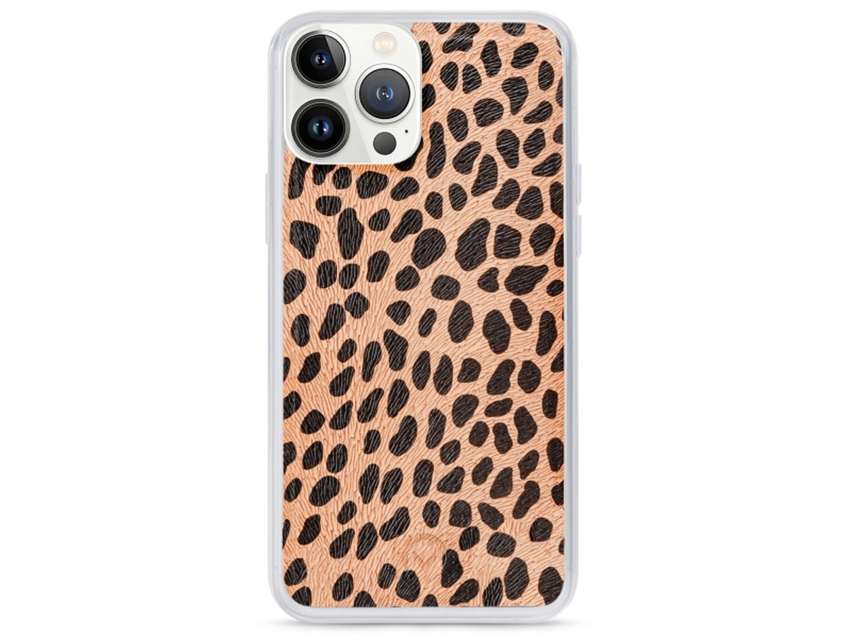 Mobilize 2in1 Magnet Zipper Case Green Leopard - iPhone 13 Pro Max hoesje