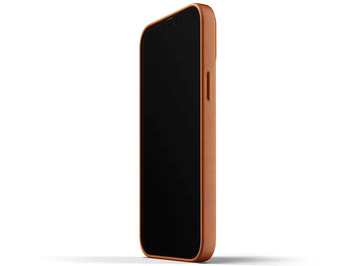 Mujjo Full Leather Case Tan - iPhone 13 Pro Max Hoesje Leer