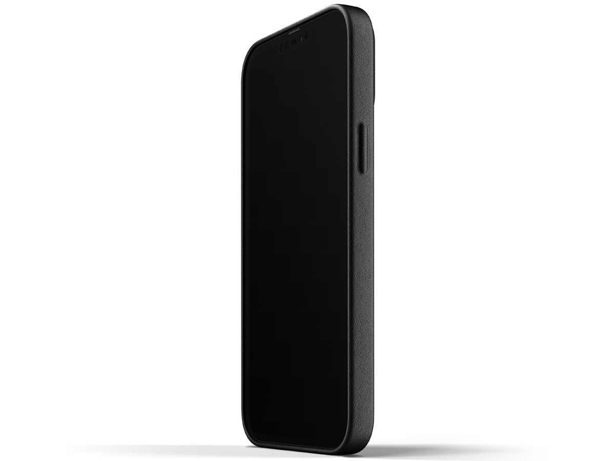 Mujjo Full Leather Case Black - iPhone 13 Pro Max Hoesje Leer