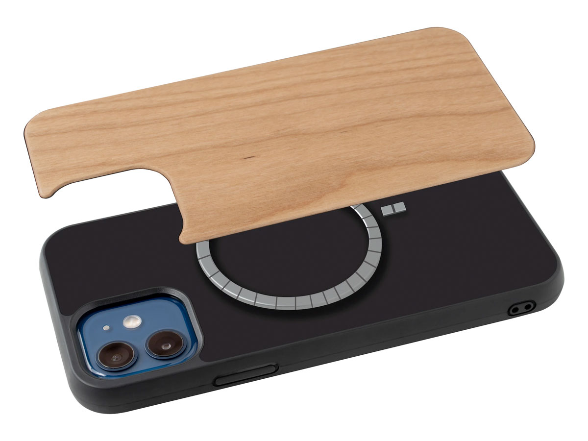 Oakywood Wooden MagSafe Case Cherry - iPhone 13 Pro Max hoesje