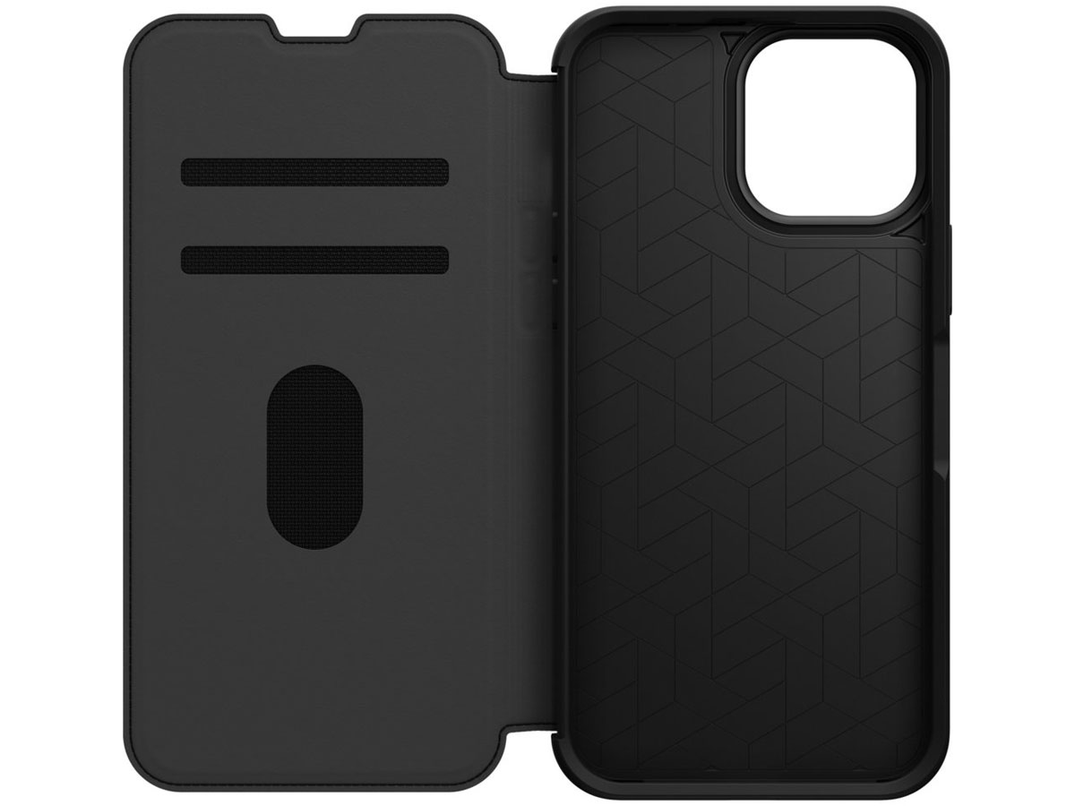 Otterbox Strada Leather Folio Zwart - iPhone 13 Pro Max hoesje