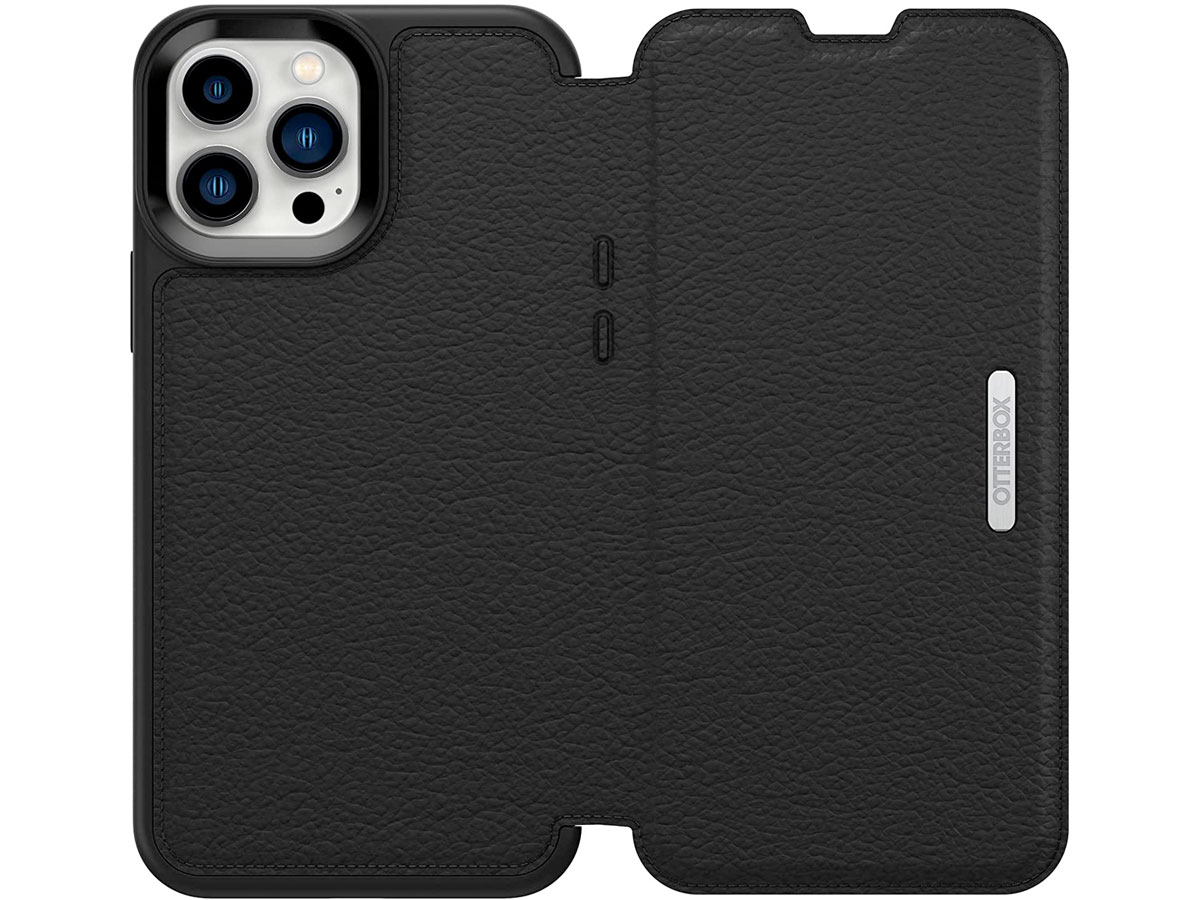 Otterbox Strada Leather Folio Zwart - iPhone 13 Pro Max hoesje