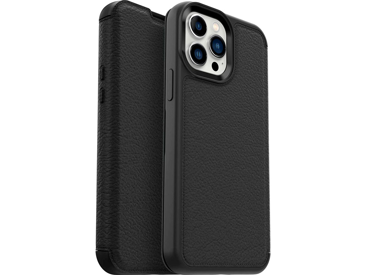 Otterbox Strada Leather Folio Zwart - iPhone 13 Pro Max hoesje