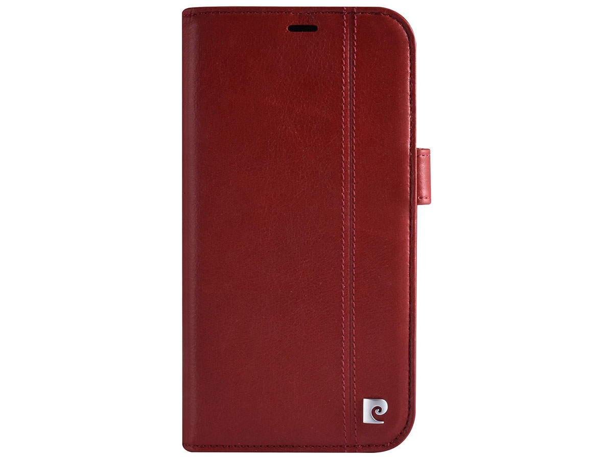 Pierre Cardin Bookcase Rood Leer - iPhone 13 Pro Max hoesje