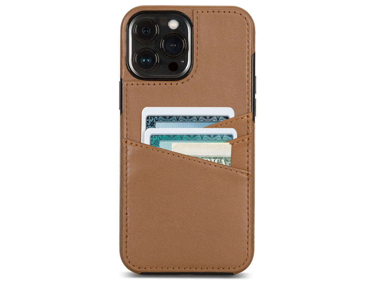 Sena Lugano Wallet Bruin - iPhone 13 Pro Max Hoesje Leer