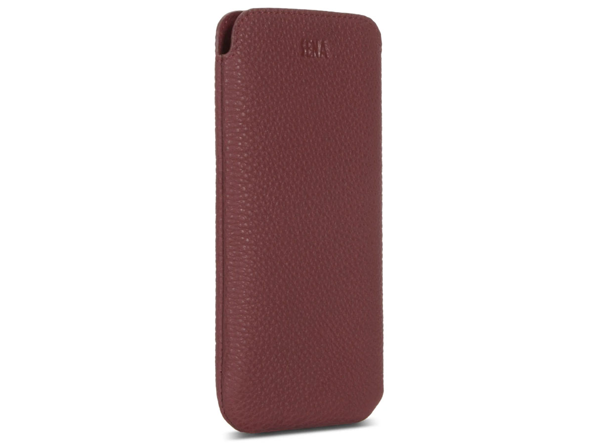 Sena Ultraslim Sleeve Rood Leer - iPhone 13 Pro Max hoesje