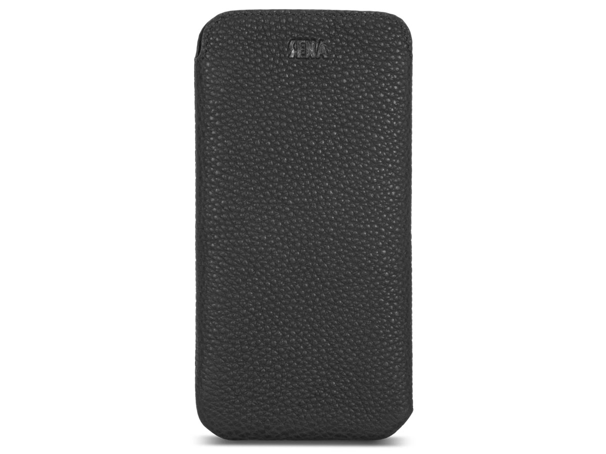 Sena Ultraslim Sleeve Zwart Leer - iPhone 13 Pro Max hoesje