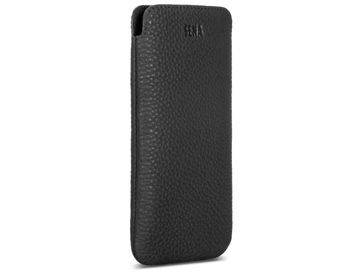 Sena Ultraslim Sleeve Zwart Leer - iPhone 13 Pro Max hoesje