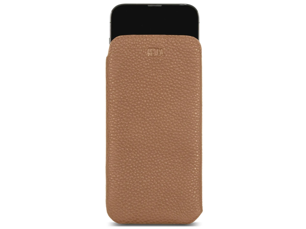 Sena Ultraslim Sleeve Bruin Leer - iPhone 13 Pro Max hoesje