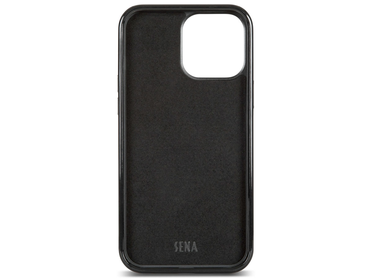 Sena WalletSkin Case Bruin - iPhone 13 Pro Max Hoesje Leer