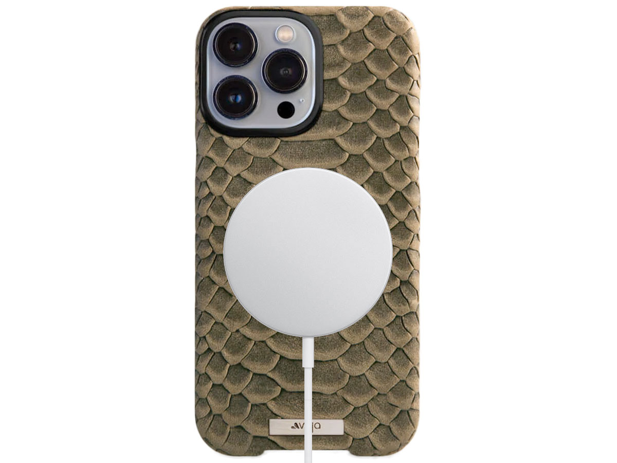 Vaja Grip Kobra Jungle MagSafe Case - iPhone 13 Pro Max Hoesje Leer