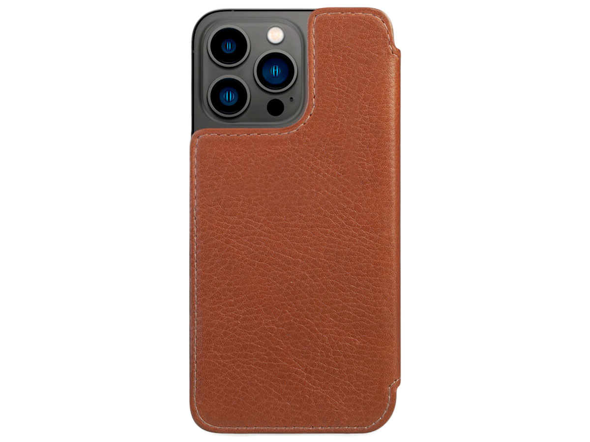 Vaja Nuova Pelle MagSafe Leather Case Cognac - iPhone 13 Pro Max Hoesje