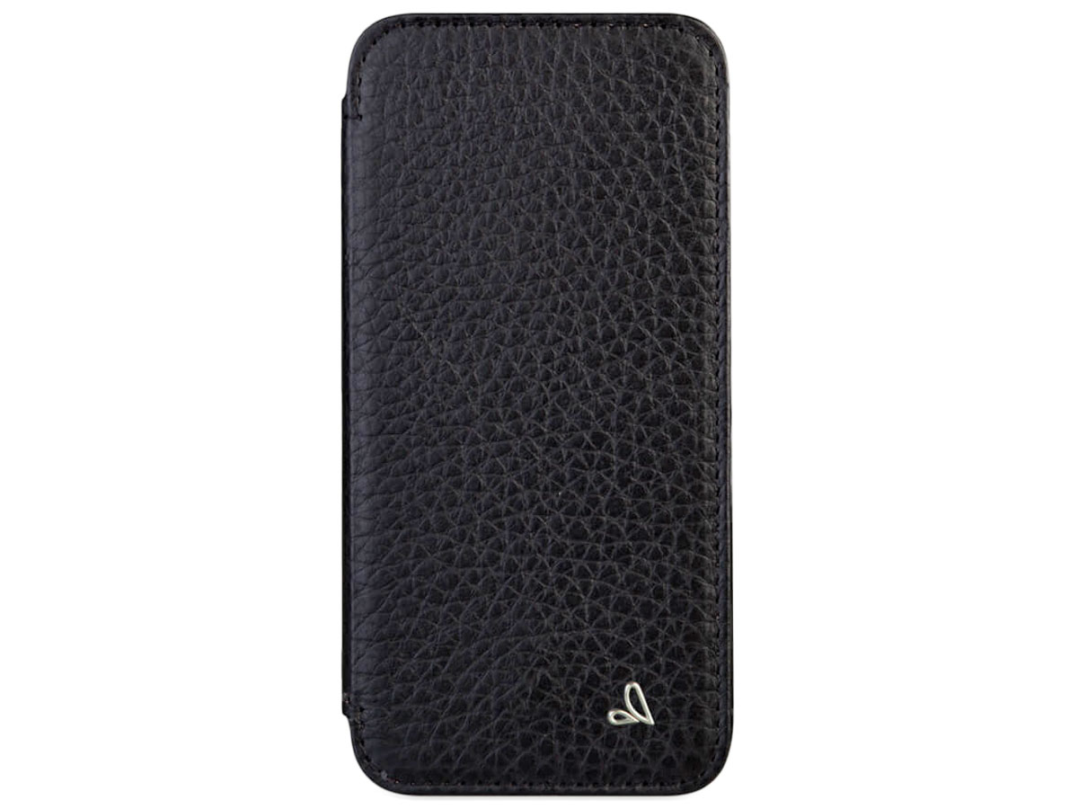 Vaja Nuova Pelle MagSafe Leather Case Zwart - iPhone 13 Pro Max Hoesje