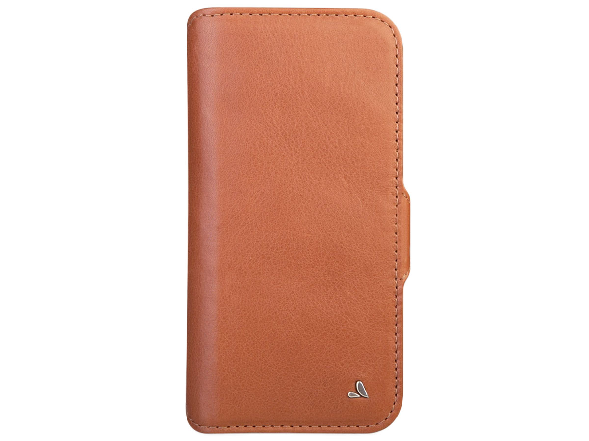 Vaja Wallet Leather Case MagSafe Cognac - iPhone 13 Pro Max Hoesje Leer