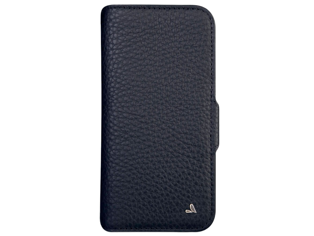 Vaja Wallet Leather Case MagSafe Donkerblauw - iPhone 13 Pro Max Hoesje Leer