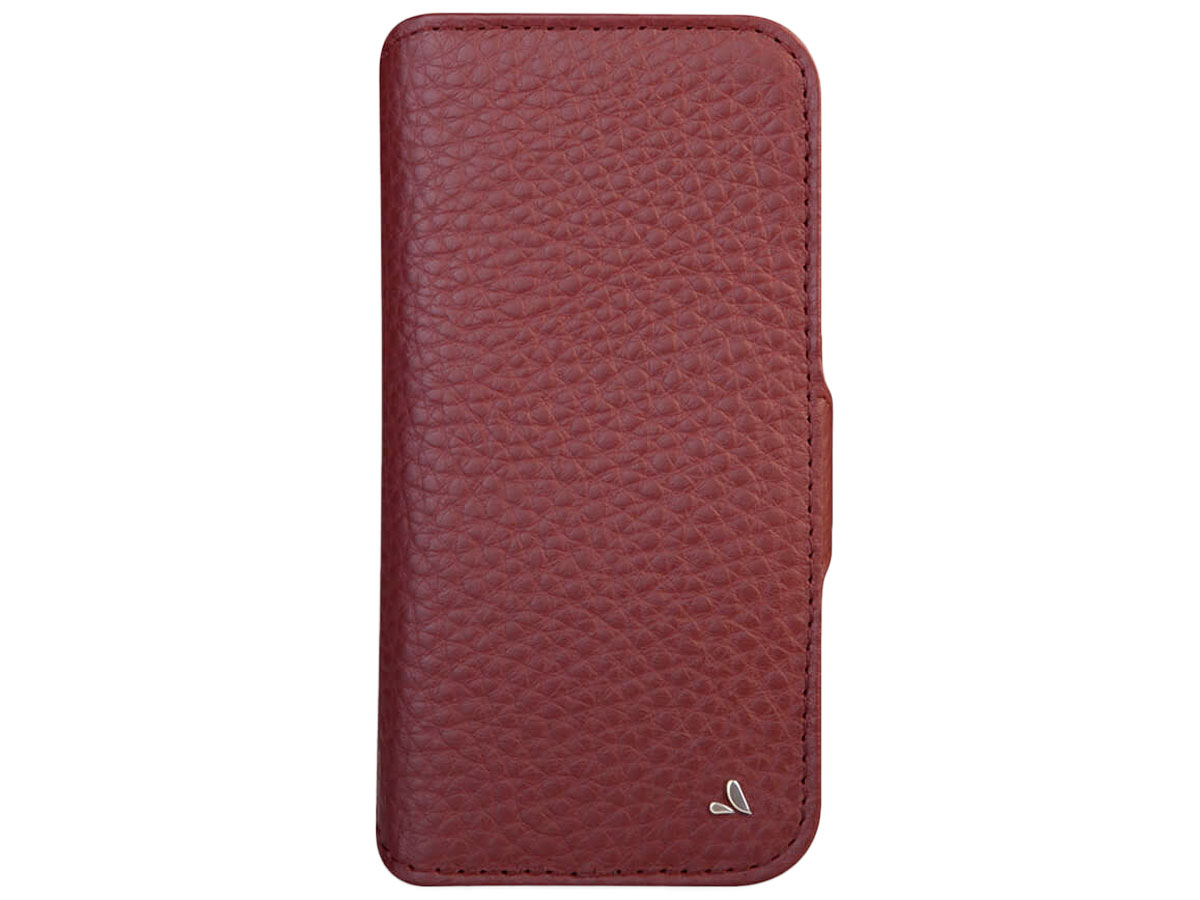 Vaja Wallet Leather Case MagSafe Rood - iPhone 13 Pro Max Hoesje Leer