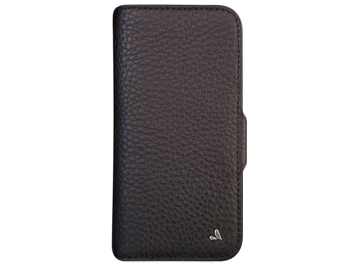 Vaja Wallet Leather Case MagSafe Zwart - iPhone 13 Pro Max Hoesje Leer