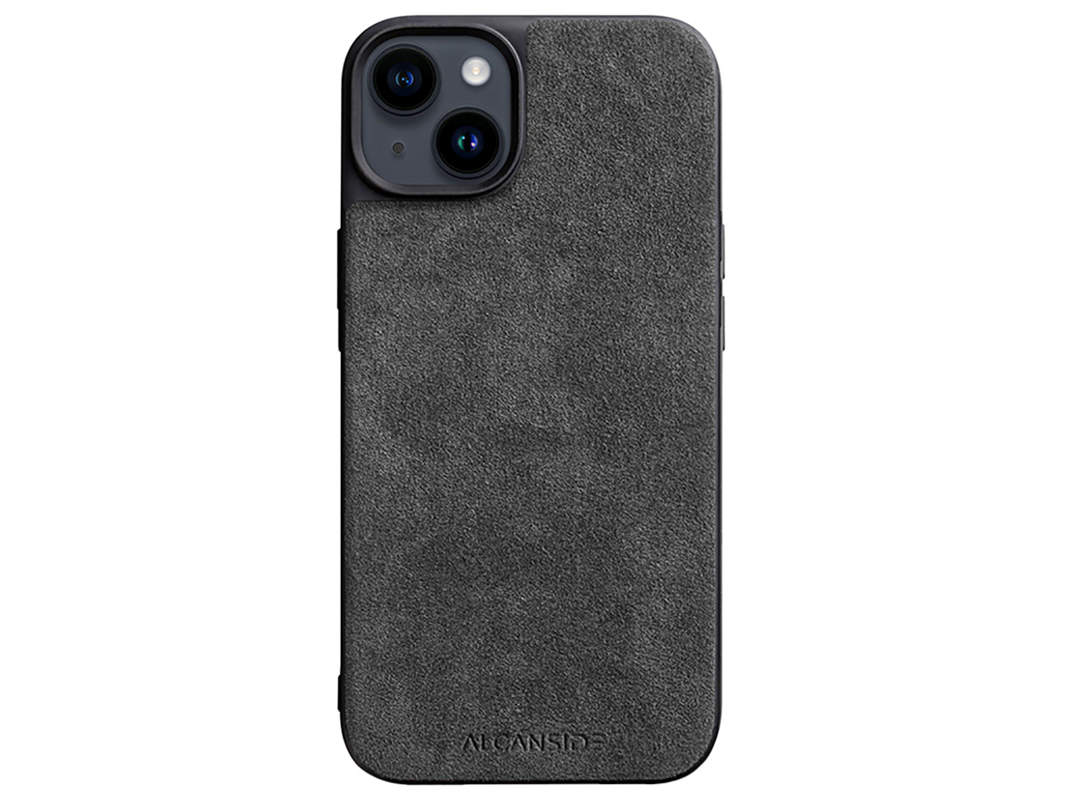 Alcanside Alcantara Back Case Space Grey - iPhone 14 hoesje