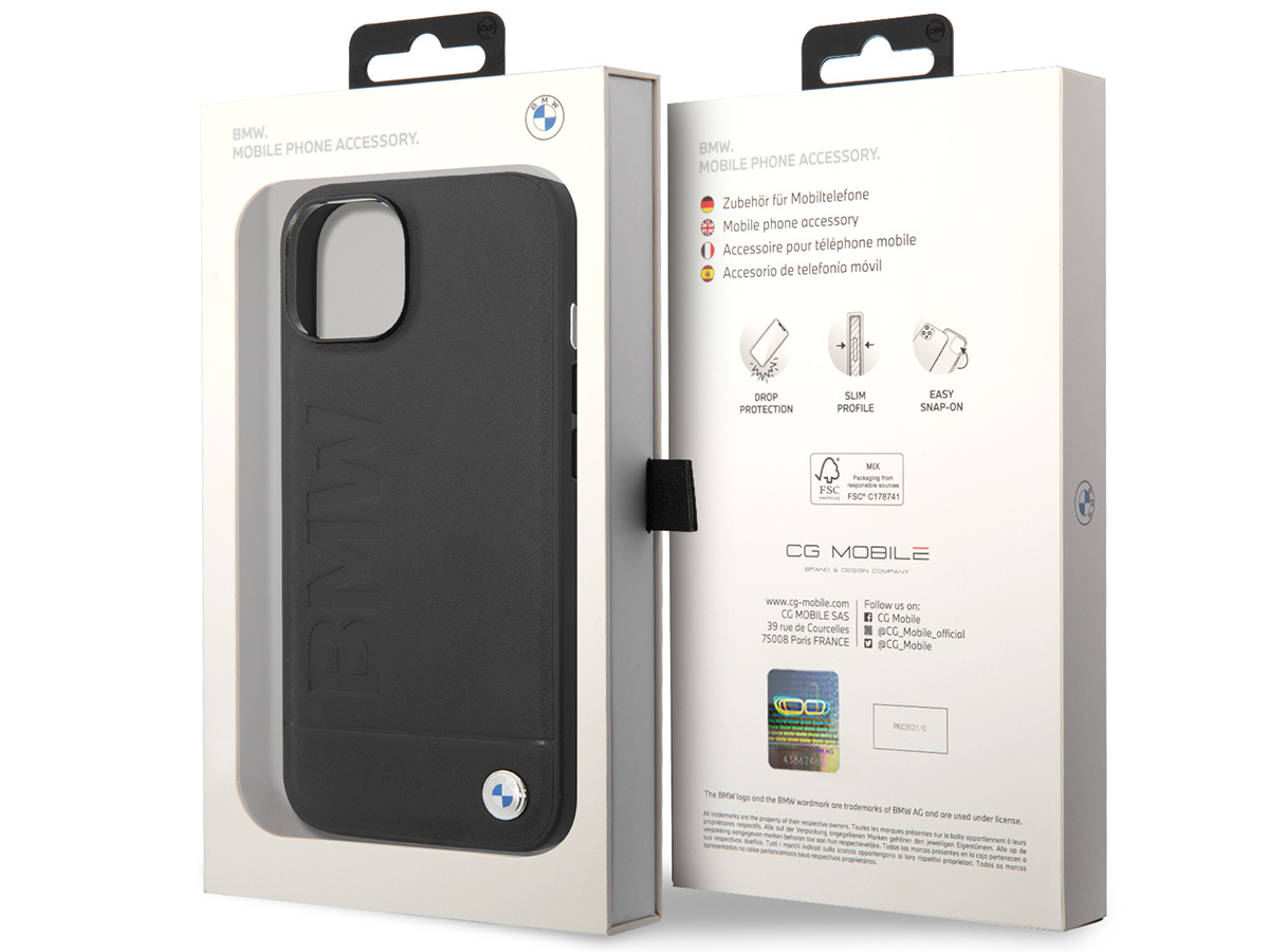 BMW Signature Leather Case - iPhone 14 hoesje