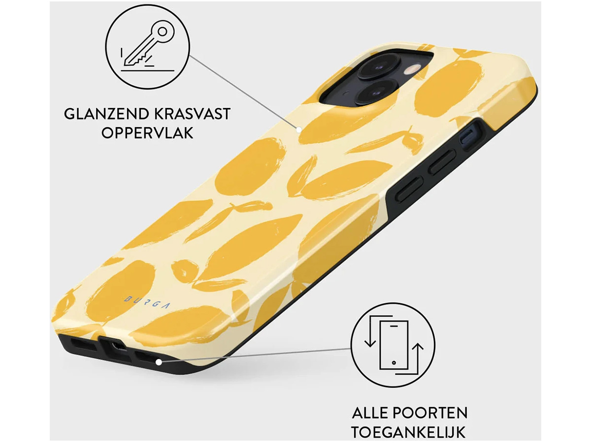 Burga Tough Case Lemon Tart - Rugged Fashionable iPhone 14 Hoesje