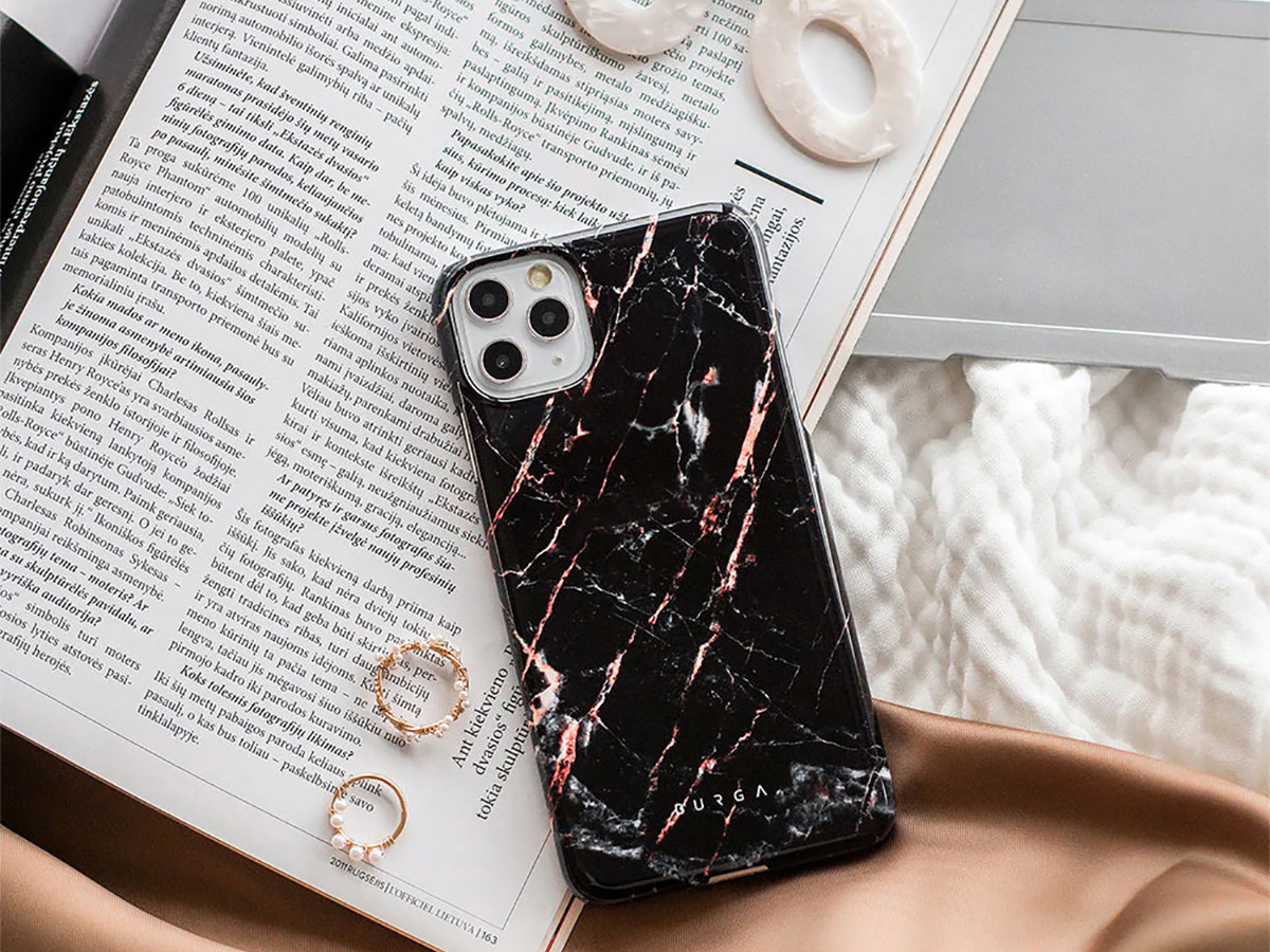 Burga Tough Case Rose Gold Marble - iPhone 14 Hoesje