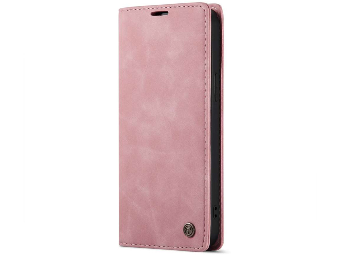 CaseMe Vintage Bookcase Roze - iPhone 14 hoesje