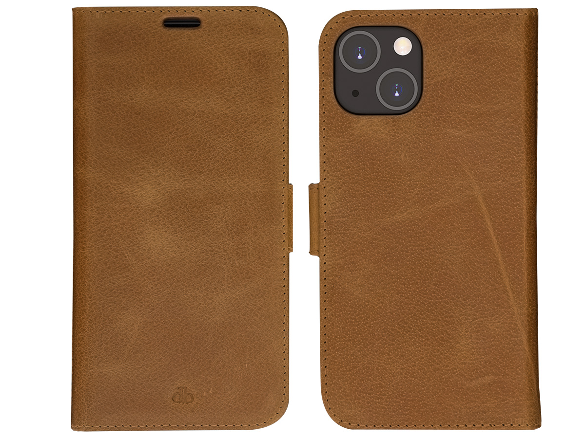 dbramante1928 Lynge Magnetic 2in1 Case Tan - Leren iPhone 14 Hoesje