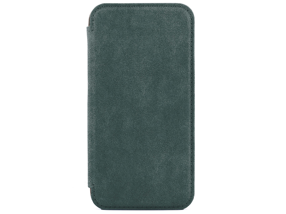 Greenwich Blake MagSafe Alcantara Folio Sage - iPhone 14 Hoesje