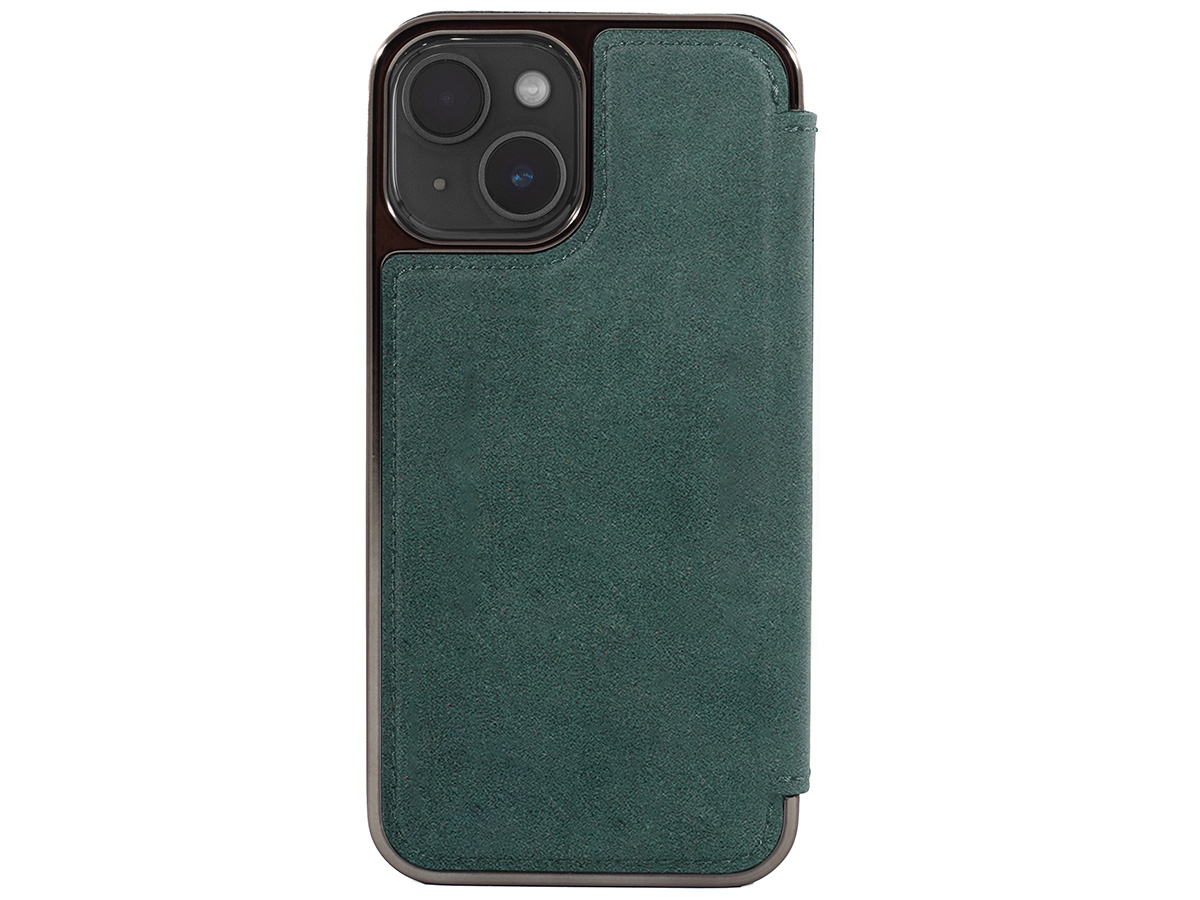 Greenwich Blake MagSafe Alcantara Folio Sage - iPhone 14 Hoesje