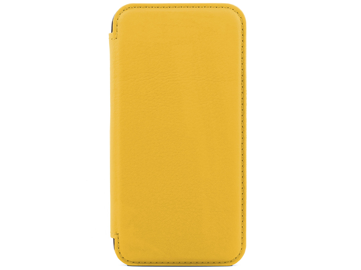 Greenwich Blake MagSafe Leather Folio Canary - iPhone 14 Hoesje