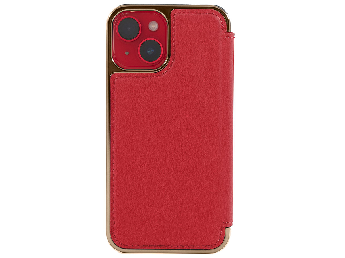 Greenwich Blake MagSafe Leather Folio Flash Red - iPhone 14 Hoesje