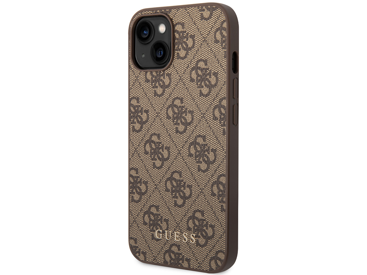 Guess 4G Monogram Case Bruin - iPhone 14 hoesje