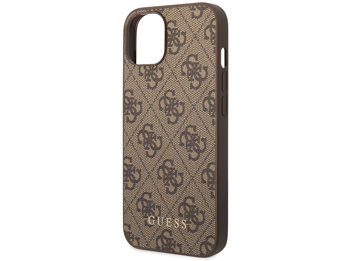 Guess 4G Monogram Case Bruin - iPhone 14 hoesje