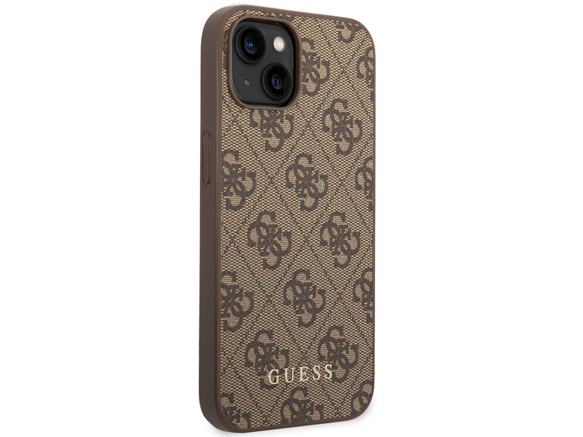 Guess 4G Monogram Case Bruin - iPhone 14 hoesje