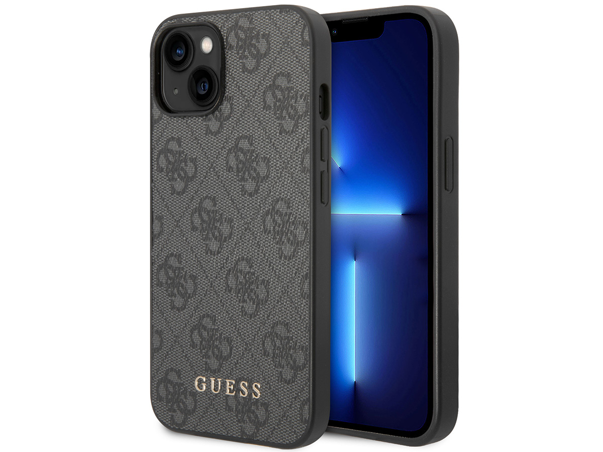 Guess 4G Monogram Case Grijs - iPhone 14 hoesje