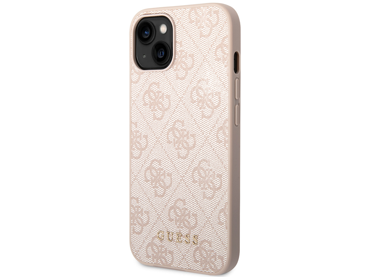 Guess 4G Monogram Case Roze - iPhone 14 hoesje